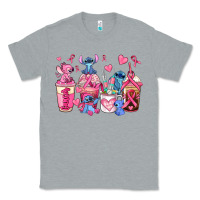 Heather Grey breast cancer stitch coffee cups Classic Tee - AdoDesignShop