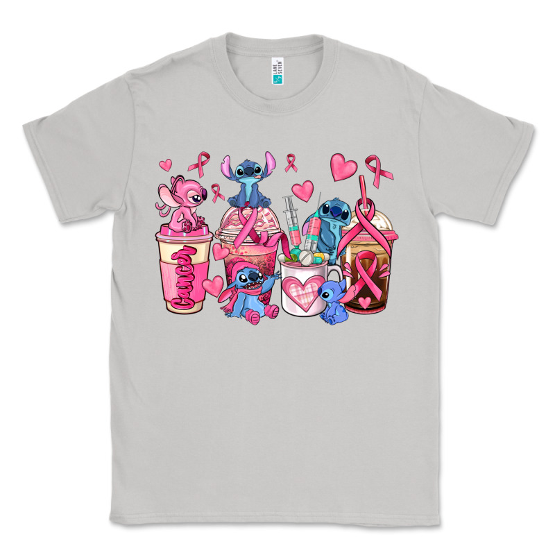 Breast Cancer Stitch Coffee Cups Classic Tee by AdoDesignShop | Teevron