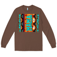 Chestnut aztec leopard glitter Long Sleeve Tee - AdoDesignShop