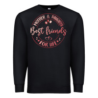 Black mother and daughter best friends for life Premium Sweatshirt - MaliasSmallBusiness