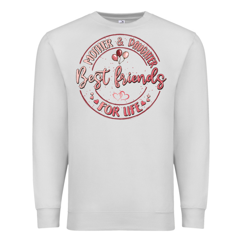 Mother And Daughter Best Friends For Life Premium Sweatshirt by MaliasSmallBusiness | Teevron