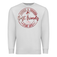 Dove Grey mother and daughter best friends for life Premium Sweatshirt - MaliasSmallBusiness