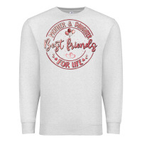 Oatmeal Heather mother and daughter best friends for life Premium Sweatshirt - MaliasSmallBusiness