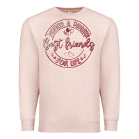 Pale Pink mother and daughter best friends for life Premium Sweatshirt - MaliasSmallBusiness