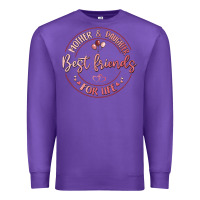 Purple mother and daughter best friends for life Premium Sweatshirt - MaliasSmallBusiness