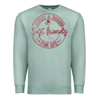 Seafoam mother and daughter best friends for life Premium Sweatshirt - MaliasSmallBusiness