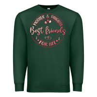 Sports Green mother and daughter best friends for life Premium Sweatshirt - MaliasSmallBusiness