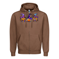 Chestnut witch gnomes Halloween Zipper Hoodie - BundleAndBundleShop