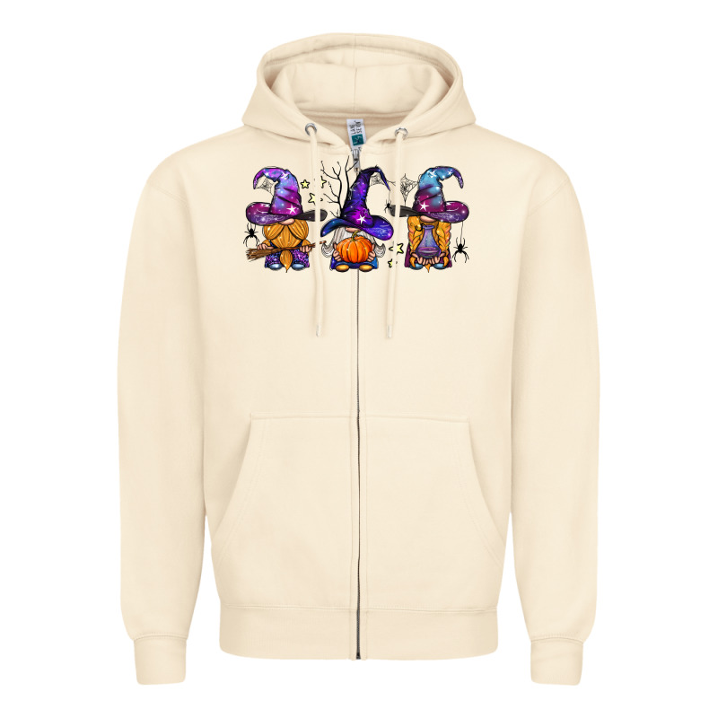 Witch Gnomes Halloween Zipper Hoodie by BundleAndBundleShop | Teevron