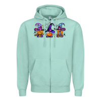 Seafoam witch gnomes Halloween Zipper Hoodie - BundleAndBundleShop