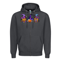 Smoke witch gnomes Halloween Zipper Hoodie - BundleAndBundleShop