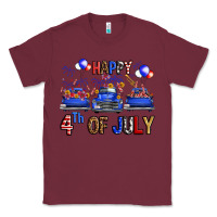 Burgundy western hello fourth of july trucks Classic Tee - FaDigitalArtStudio