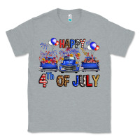 Heather Grey western hello fourth of july trucks Classic Tee - FaDigitalArtStudio