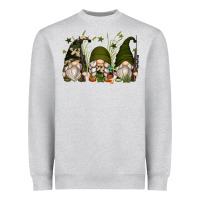 Heather Grey hunter gnomes Heavyweight Sweatshirt - Zillion Design Studio