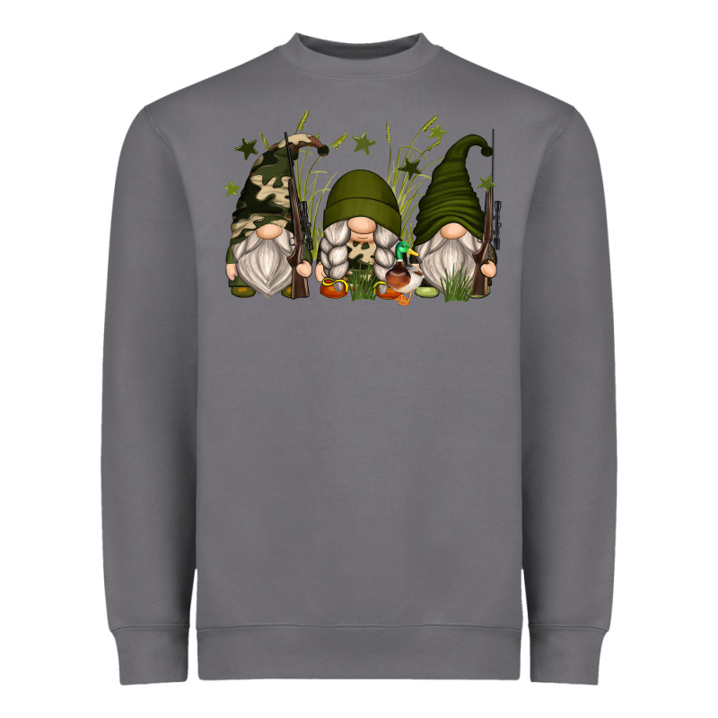 Hunter Gnomes Heavyweight Sweatshirt by Zillion Design Studio | Teevron