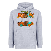 Heather Grey custom pumpkin name Heavyweight Hoodie - NancyCooperArtShop