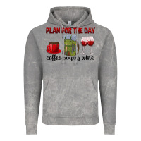 Cloud Rock Plan for the day coffee camping wine Vintage Hoodie - texasbilliewilder