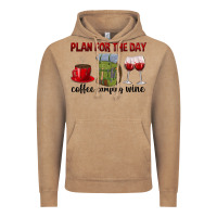 Vintage Coffee Plan for the day coffee camping wine Vintage Hoodie - texasbilliewilder