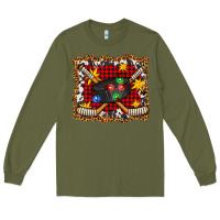 Army Green hockey christmas with lights and stars Long Sleeve Tee - FaDigitalArtStudio