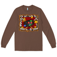 Chestnut hockey christmas with lights and stars Long Sleeve Tee - FaDigitalArtStudio