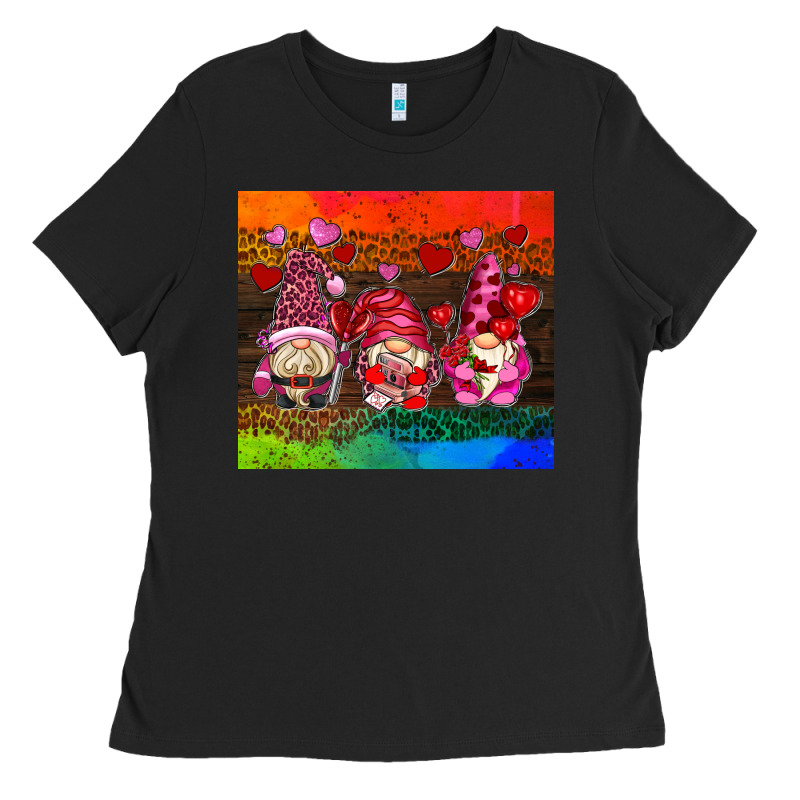 Valentines Day Gnome Ladies Tee by AdoDesignShop | Teevron