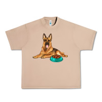Burro german shepherd with food bowl Urban Heavy Tee - texasbilliewilder