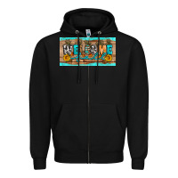 Black Welcome Fall Zipper Hoodie - Artiststas