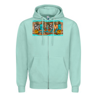 Seafoam Welcome Fall Zipper Hoodie - Artiststas