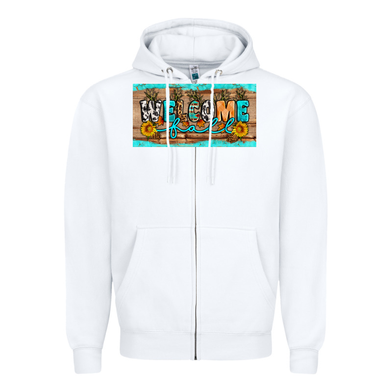 Welcome Fall Zipper Hoodie by Artiststas | Teevron