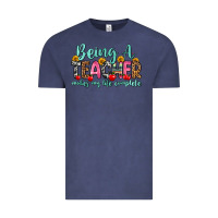 Vintage Denim being a teacher makes my life complete Vintage Tee - Zillion Design Studio