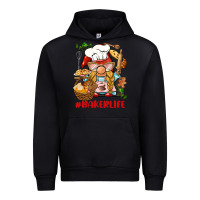 Black baker life gnome Urban Hoodie - BarkalooDesign