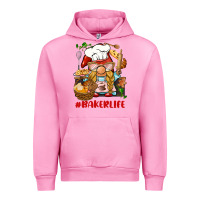 Fuchsia Pink baker life gnome Urban Hoodie - BarkalooDesign