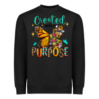 Black created with a purpose Heavyweight Sweatshirt - RanaPortraitStore