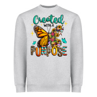 Heather Grey created with a purpose Heavyweight Sweatshirt - RanaPortraitStore