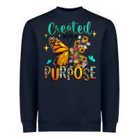 Navy created with a purpose Heavyweight Sweatshirt - RanaPortraitStore