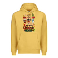 Antique Gold let's bake stuff drink hot cocoa and watch christm Premium Hoodie - MaliasSmallBusiness