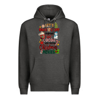 Charcoal Heather let's bake stuff drink hot cocoa and watch christm Premium Hoodie - MaliasSmallBusiness
