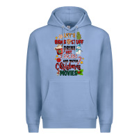 Colony Blue let's bake stuff drink hot cocoa and watch christm Premium Hoodie - MaliasSmallBusiness