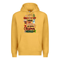Mustard let's bake stuff drink hot cocoa and watch christm Premium Hoodie - MaliasSmallBusiness