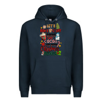 Navy let's bake stuff drink hot cocoa and watch christm Premium Hoodie - MaliasSmallBusiness