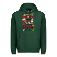 Sports Green let's bake stuff drink hot cocoa and watch christm Premium Hoodie - MaliasSmallBusiness