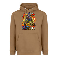 Toasted Coconut First In last Out American Firefighter Heavyweight Hoodie - LillyAllenDesigns