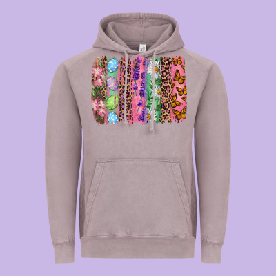 Vintage Hoodie Western Easter Brushstrokes