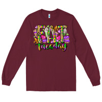 Burgundy fat tuesday Long Sleeve Tee - RacoonDesign