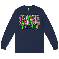 Navy fat tuesday Long Sleeve Tee - RacoonDesign