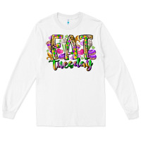 White fat tuesday Long Sleeve Tee - RacoonDesign