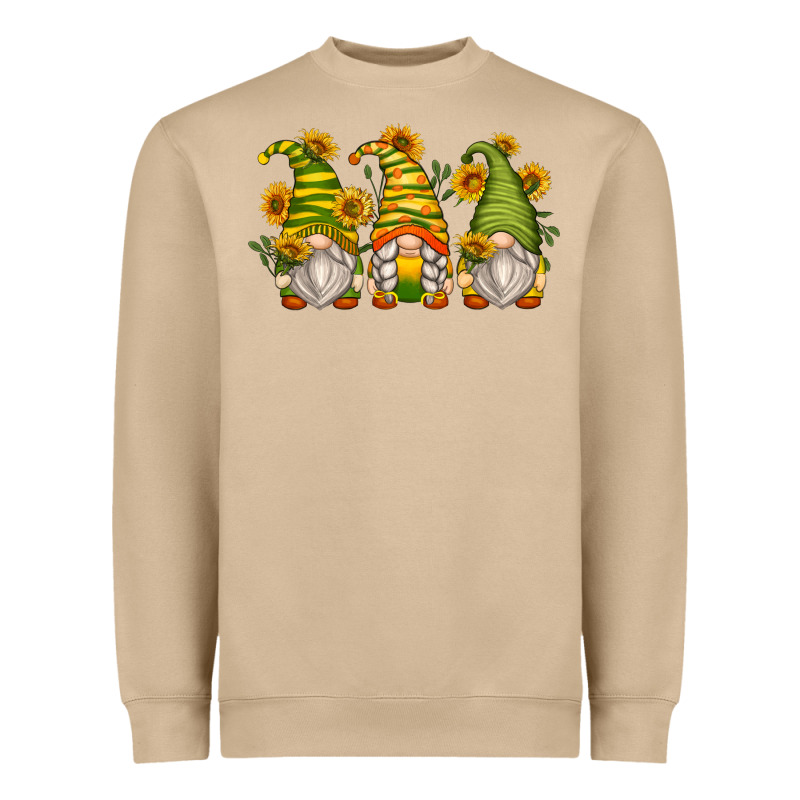 Sunflower Gnomes Heavyweight Sweatshirt by Zillion Design Studio | Teevron