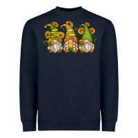Navy sunflower gnomes Heavyweight Sweatshirt - Zillion Design Studio