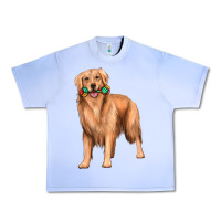 Grape Ice golden retriever with toys Urban Heavy Tee - texasbilliewilder