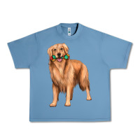 Pebble Blue golden retriever with toys Urban Heavy Tee - texasbilliewilder